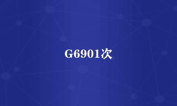G6901次