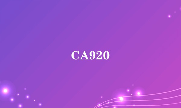 CA920