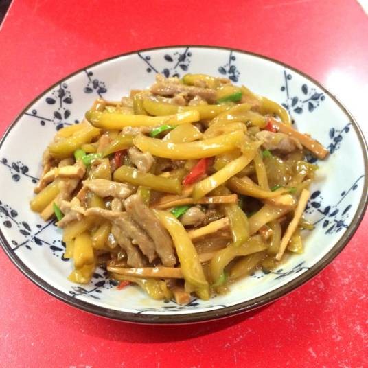 炒肉榨菜丝