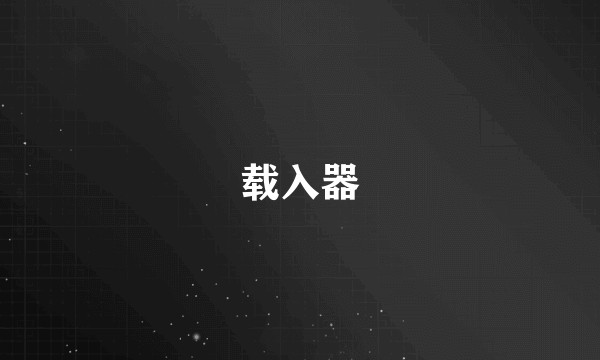 载入器