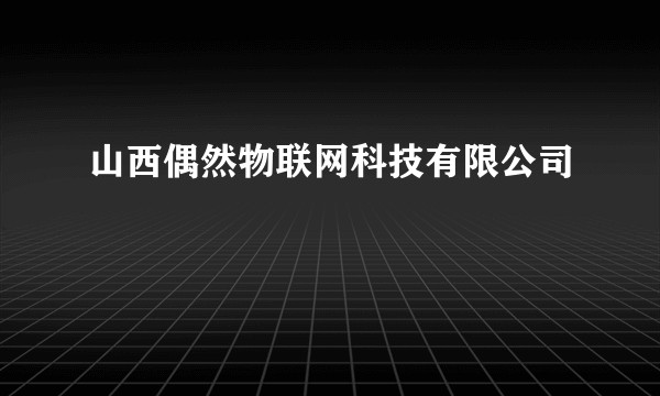 山西偶然物联网科技有限公司