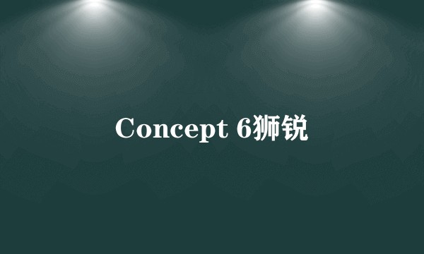 Concept 6狮锐