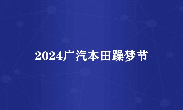 2024广汽本田躁梦节