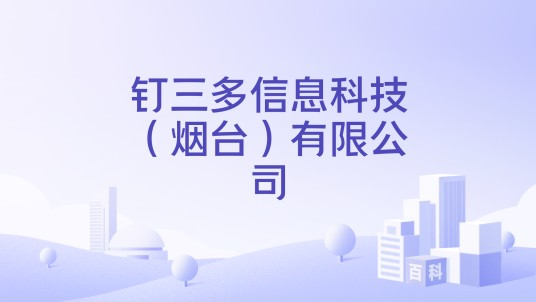 钉三多信息科技（烟台）有限公司