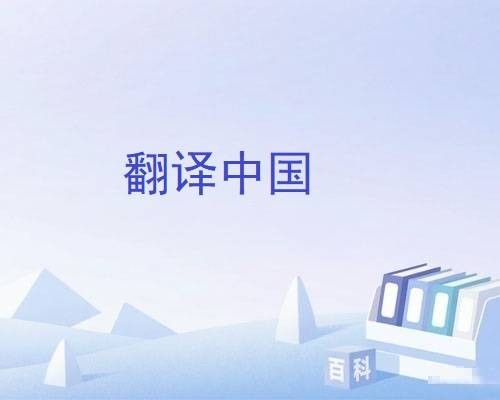 翻译中国