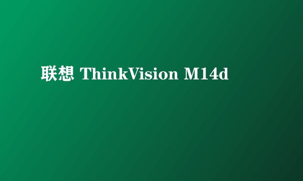 联想 ThinkVision M14d