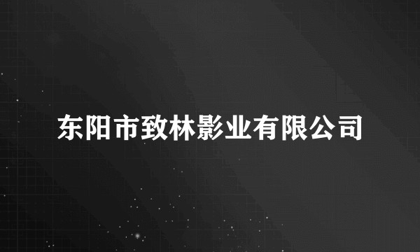 东阳市致林影业有限公司