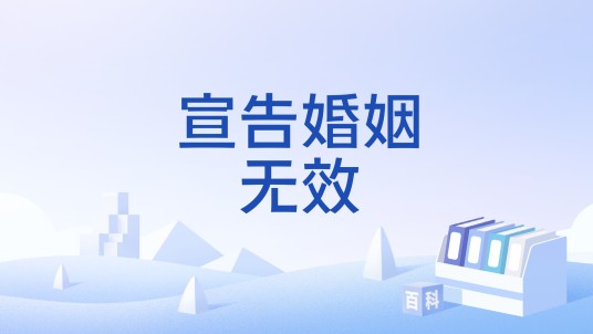 宣告婚姻无效