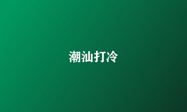 潮汕打冷