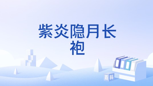 紫炎隐月长袍