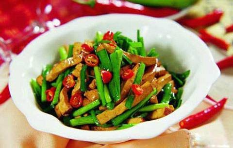 韭菜炒香干