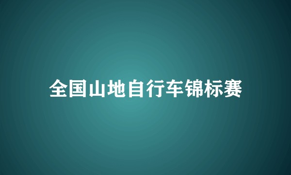 全国山地自行车锦标赛