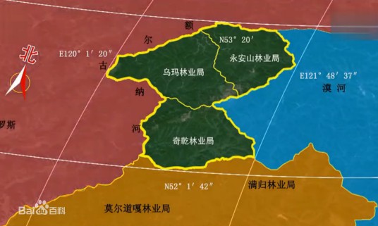 内蒙古大兴安岭北部原始林区