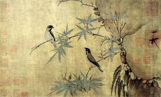 竹禽图（宋徽宗赵佶画作）