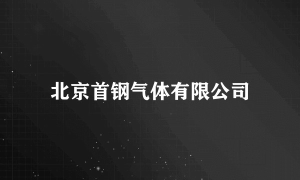 北京首钢气体有限公司