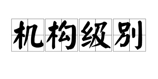 机构级别