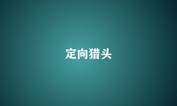 定向猎头