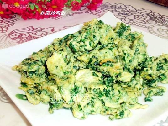 荠菜炒鸡蛋