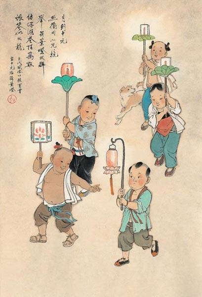 荷叶灯