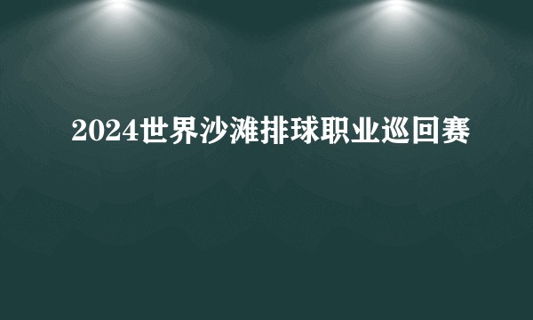 2024世界沙滩排球职业巡回赛
