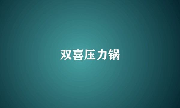 双喜压力锅