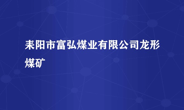 耒阳市富弘煤业有限公司龙形煤矿