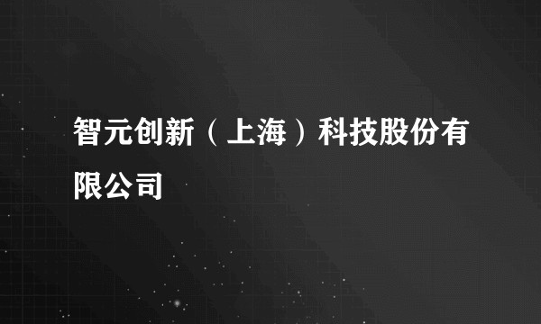 智元创新（上海）科技股份有限公司
