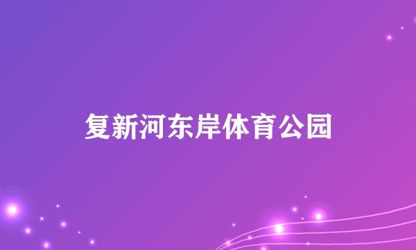 复新河东岸体育公园