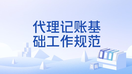 代理记账基础工作规范