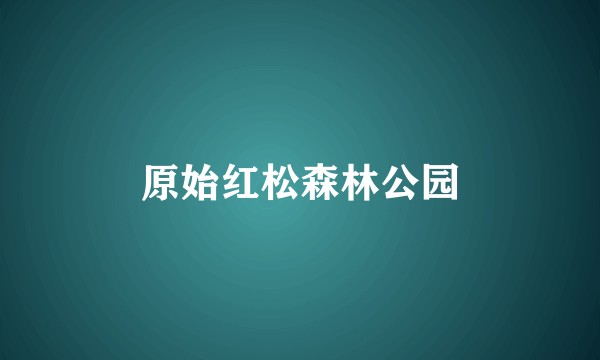 原始红松森林公园