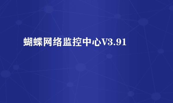 蝴蝶网络监控中心V3.91