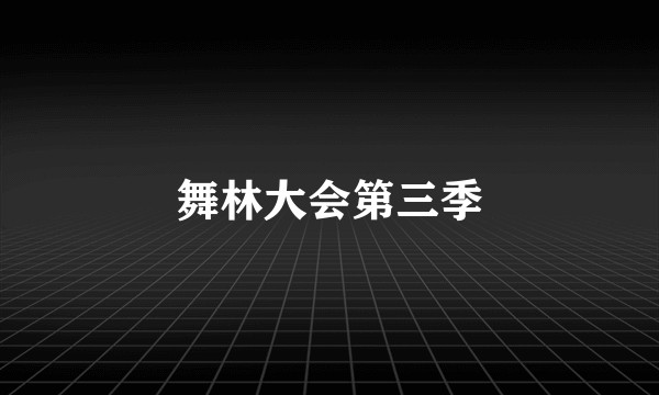 舞林大会第三季