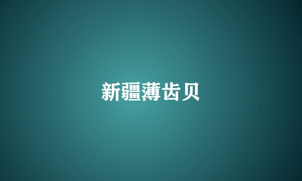 新疆薄齿贝
