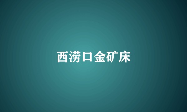 西涝口金矿床