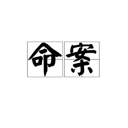 命案（涉及人命的刑事案件）