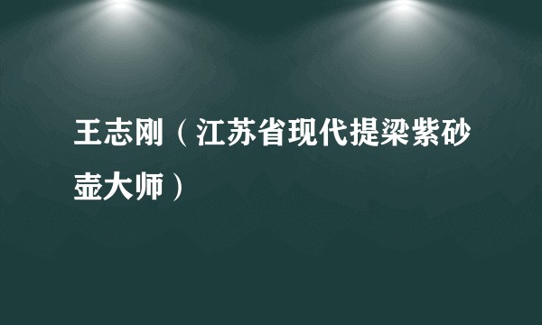 王志刚（江苏省现代提梁紫砂壶大师）