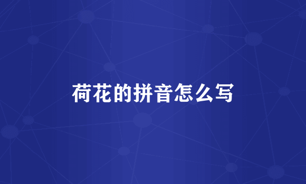 荷花的拼音怎么写