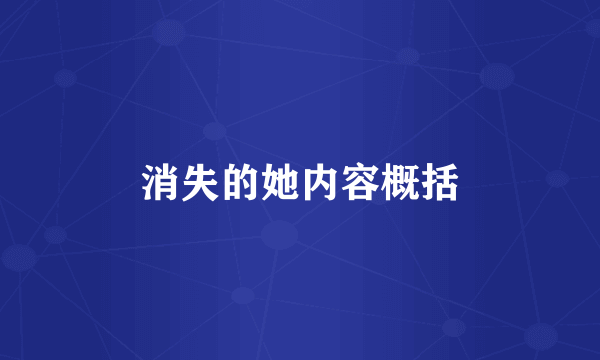 消失的她内容概括