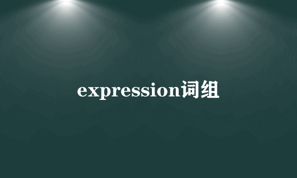 expression词组