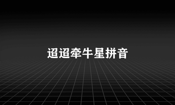 迢迢牵牛星拼音