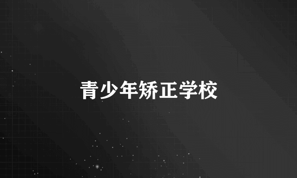 青少年矫正学校