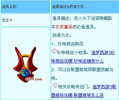 造梦西游3我弄到了一个龙王令，龙王令怎么用，不能装备上去啊，怎么用