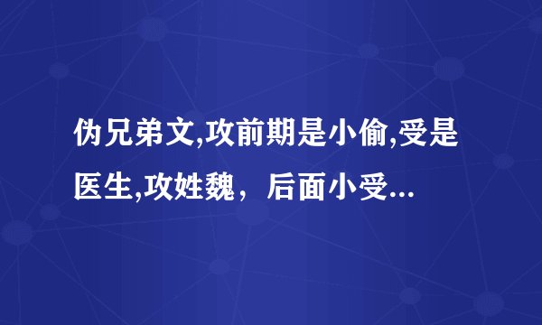 伪兄弟文,攻前期是小偷,受是医生,攻姓魏,后面小受以为自己得了绝症,就接受了攻,才发现原来报告是小