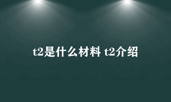 t2是什么材料 t2介绍
