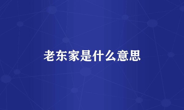 老东家是什么意思