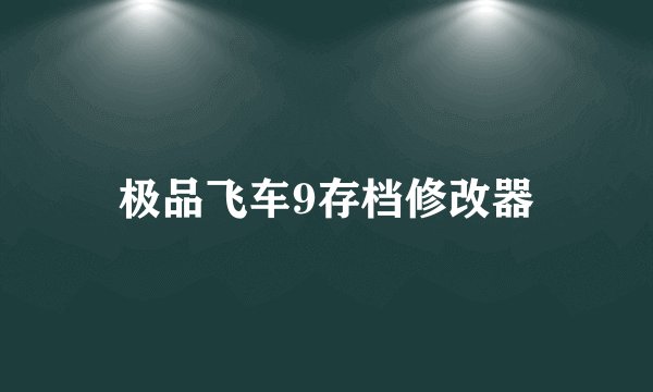 极品飞车9存档修改器