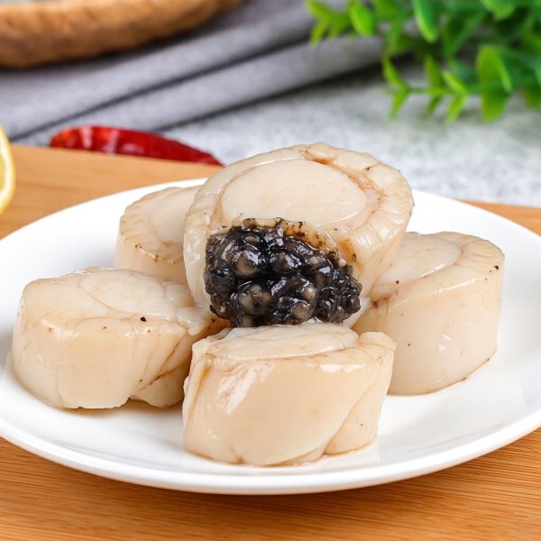 扇贝肉黑黑的一坨是啥