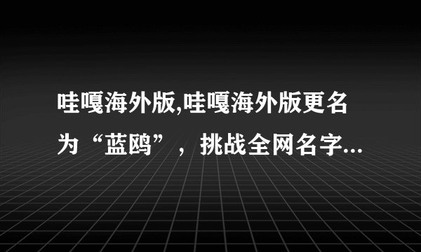 哇嘎海外版,哇嘎海外版更名为“蓝鸥”，挑战全网名字最长的公司名称