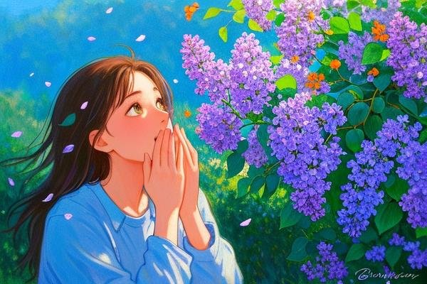 丁香花五月激动的心情怎么写