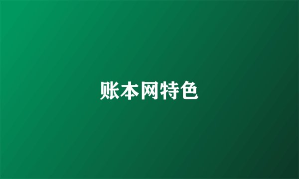 账本网特色